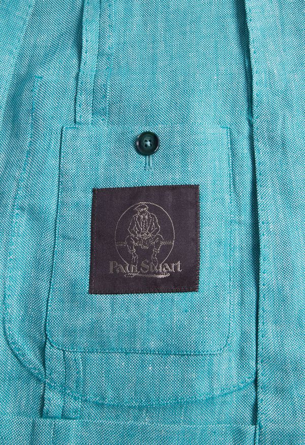 Paul Stuart Linen Double Breasted Green | AU_PAUL91415