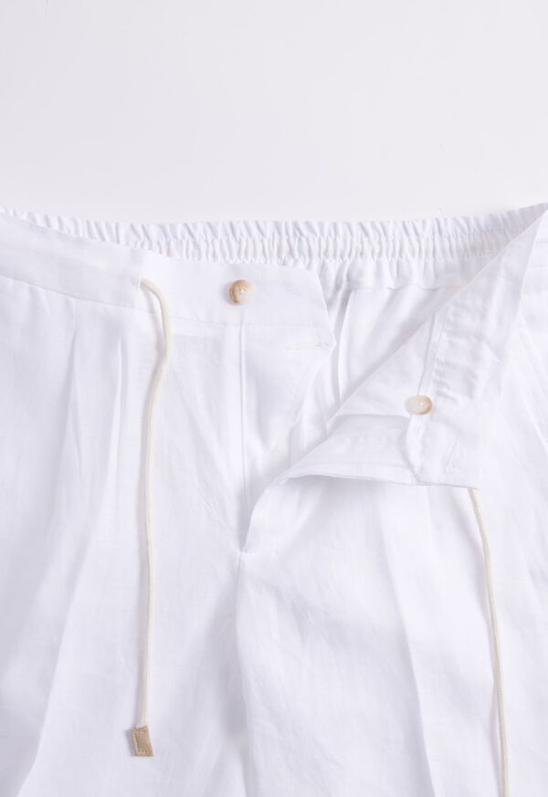 Paul Stuart Linen Drawstring White | AU_PAUL58835