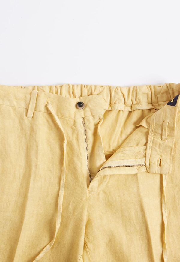 Paul Stuart Linen Drawstring Yellow | AU_PAUL51660