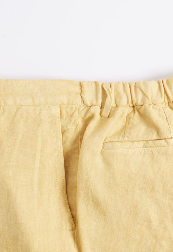 Paul Stuart Linen Drawstring Yellow | AU_PAUL51660