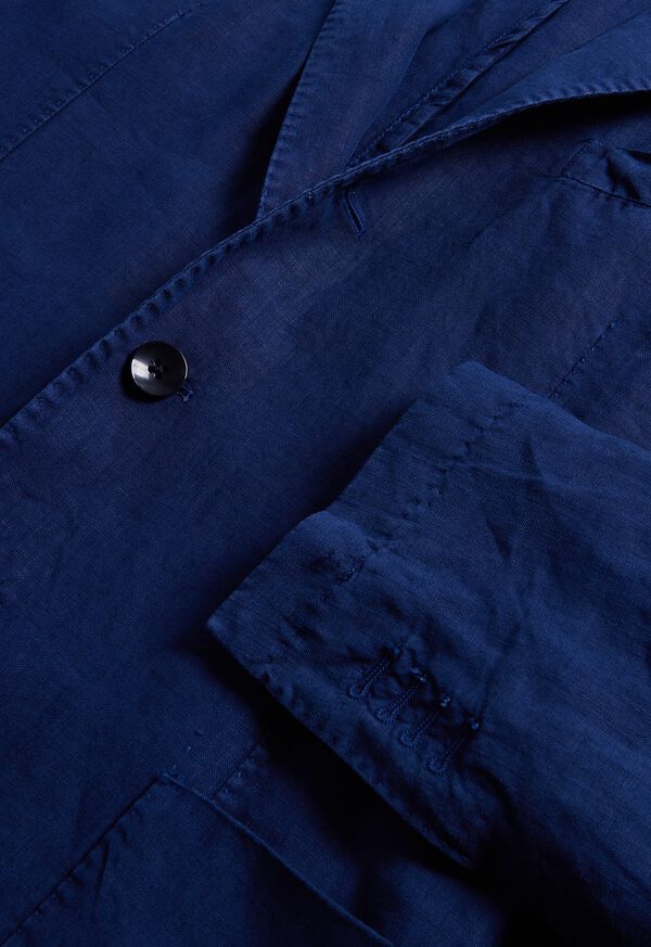 Paul Stuart Linen Garment Dyed Indigo | AU_PAUL11718