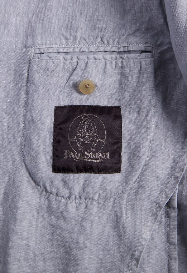 Paul Stuart Linen Garment Dyed Silver | AU_PAUL87832