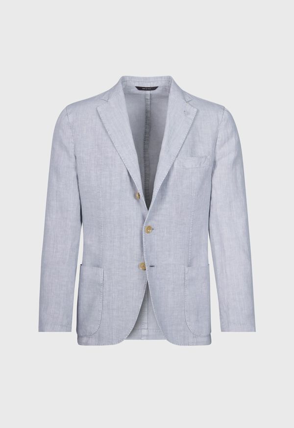 Paul Stuart Linen Garment Dyed Silver | AU_PAUL87832