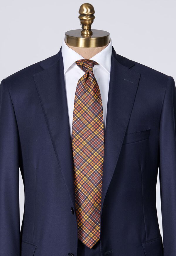 Paul Stuart Madder Silk Plaid Brown / Multicolor | AU_PAUL24401