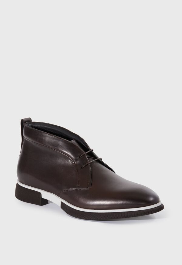 Paul Stuart Malibu Leather Chukka Dark Brown | AU_PAUL13046