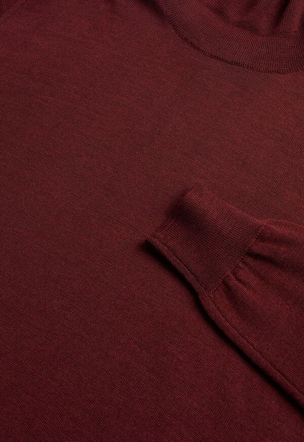 Paul Stuart Merino Wool Turtleneck Burgundy | AU_PAUL55043