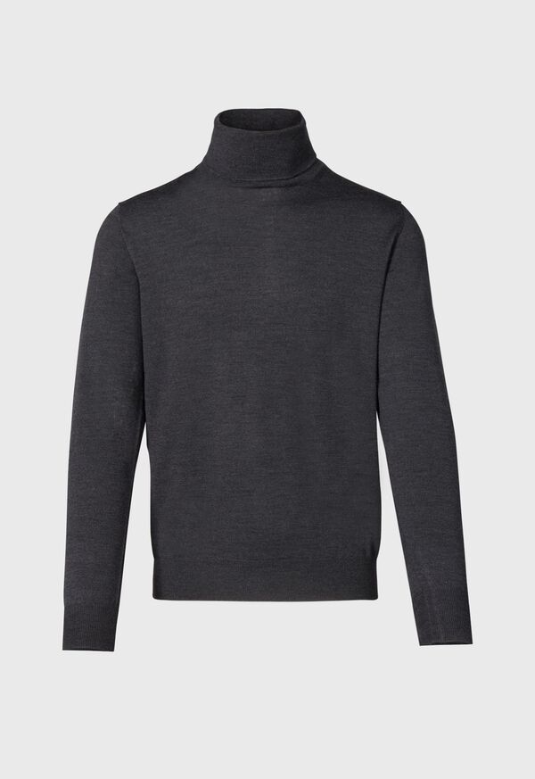 Paul Stuart Merino Wool Turtleneck Grey | AU_PAUL78099