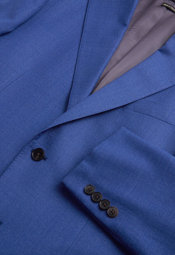 Paul Stuart Mid Blue All Year Wool Suit Blue | AU_PAUL33163