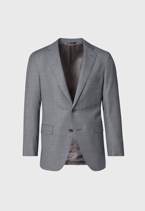 Paul Stuart Nailhead All Year Wool Grey / White | AU_PAUL78582