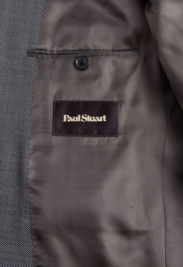 Paul Stuart Nailhead All Year Wool Grey / White | AU_PAUL78582