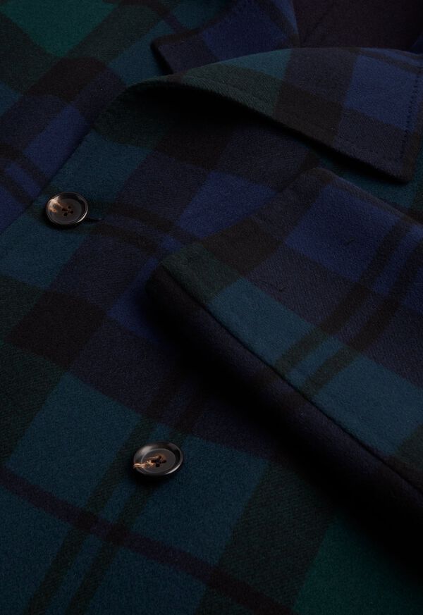 Paul Stuart Plaid Double Face Blue / Green | AU_PAUL98008