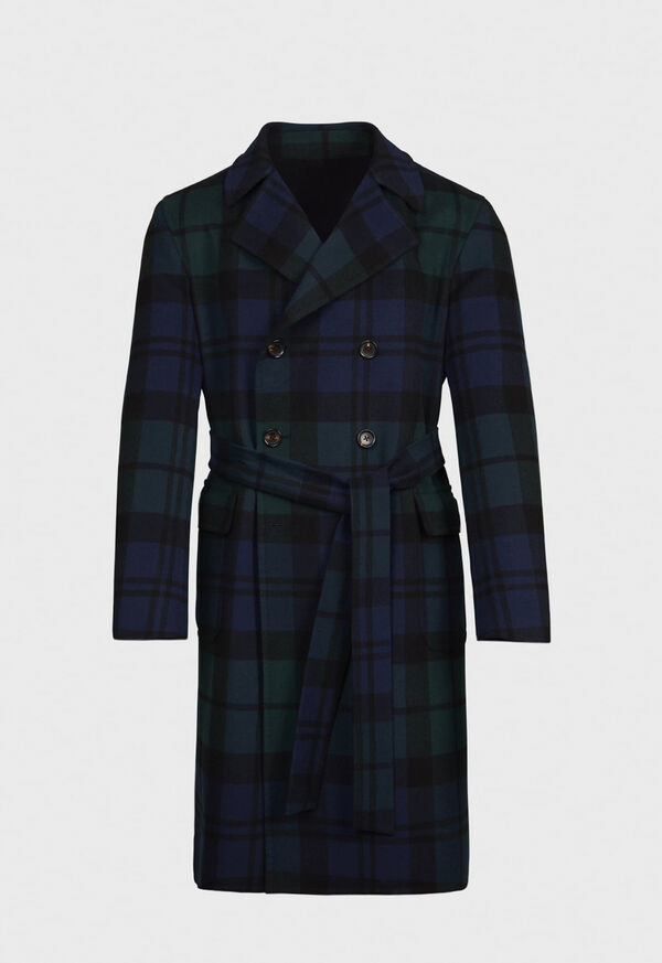 Paul Stuart Plaid Double Face Blue / Green | AU_PAUL98008