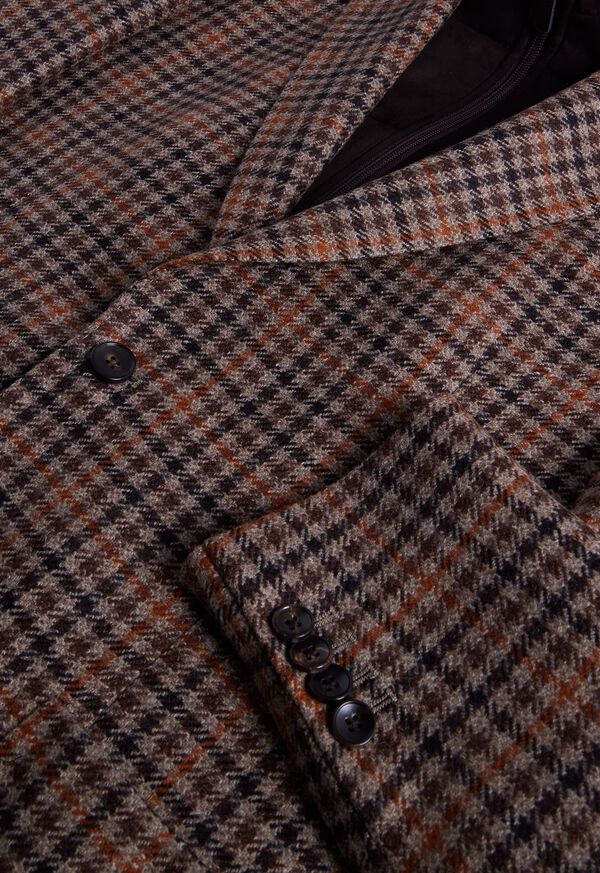 Paul Stuart Plaid Jacket with Removable Brown | AU_PAUL68635