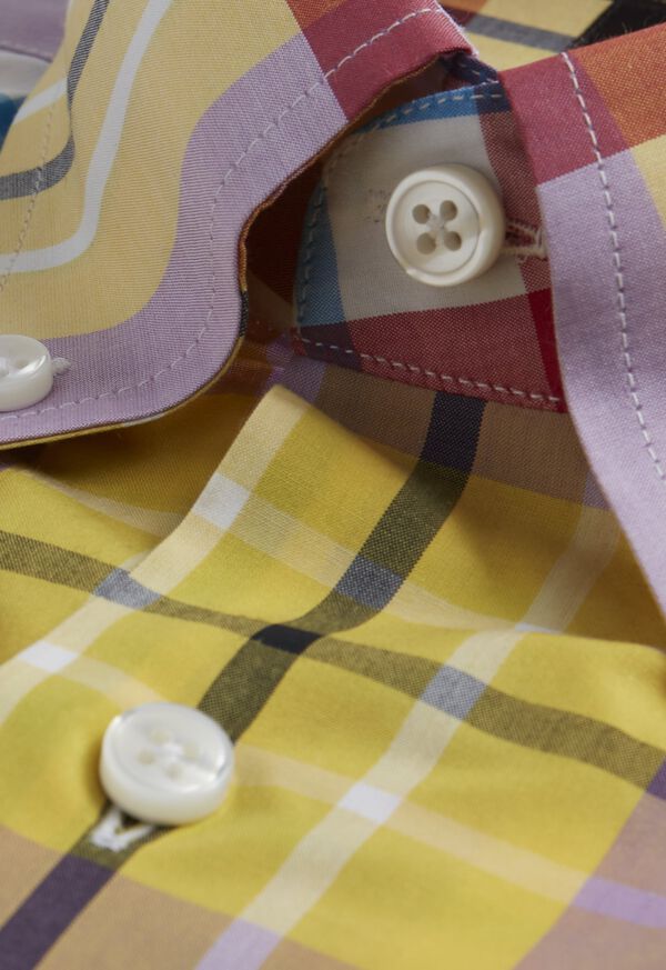 Paul Stuart Plaid Purple / Yellow | AU_PAUL24384