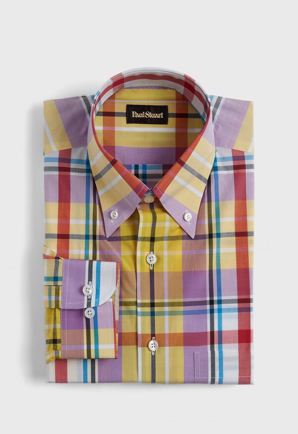 Paul Stuart Plaid Purple / Yellow | AU_PAUL24384