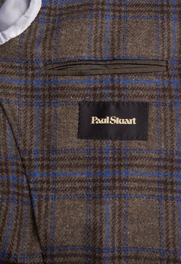 Paul Stuart Plaid Wool Soft Constructed Light Blue | AU_PAUL33651