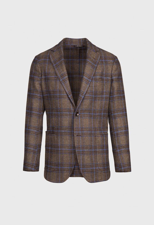 Paul Stuart Plaid Wool Soft Constructed Light Blue | AU_PAUL33651