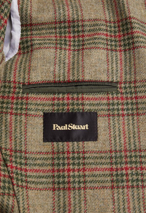 Paul Stuart Plaid Wool Soft Constructed Brown / Green | AU_PAUL95136