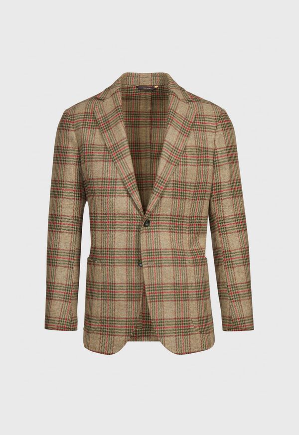 Paul Stuart Plaid Wool Soft Constructed Brown / Green | AU_PAUL95136