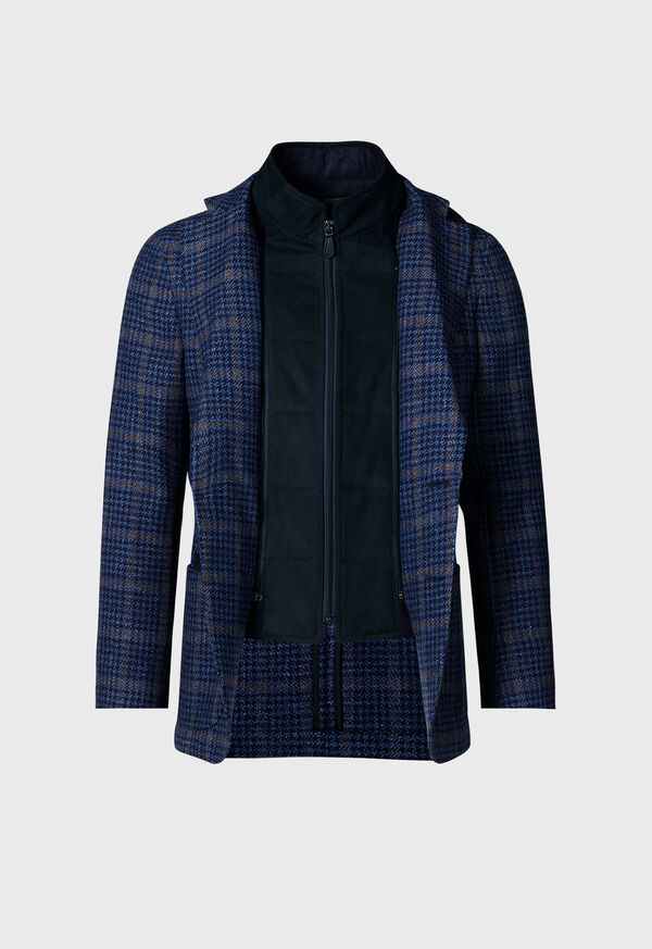 Paul Stuart Plaid with Removable Vest Navy | AU_PAUL18634