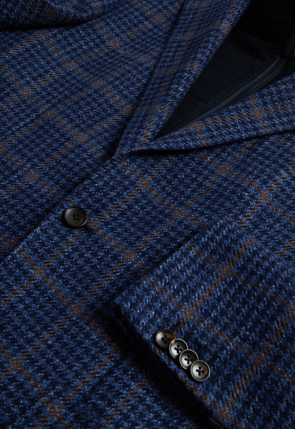 Paul Stuart Plaid with Removable Vest Navy | AU_PAUL18634