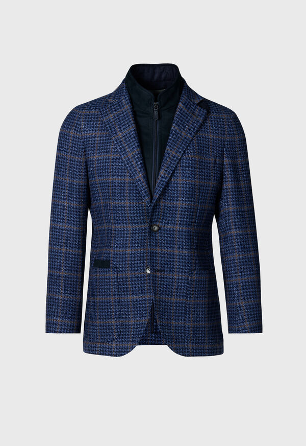 Paul Stuart Plaid with Removable Vest Navy | AU_PAUL18634