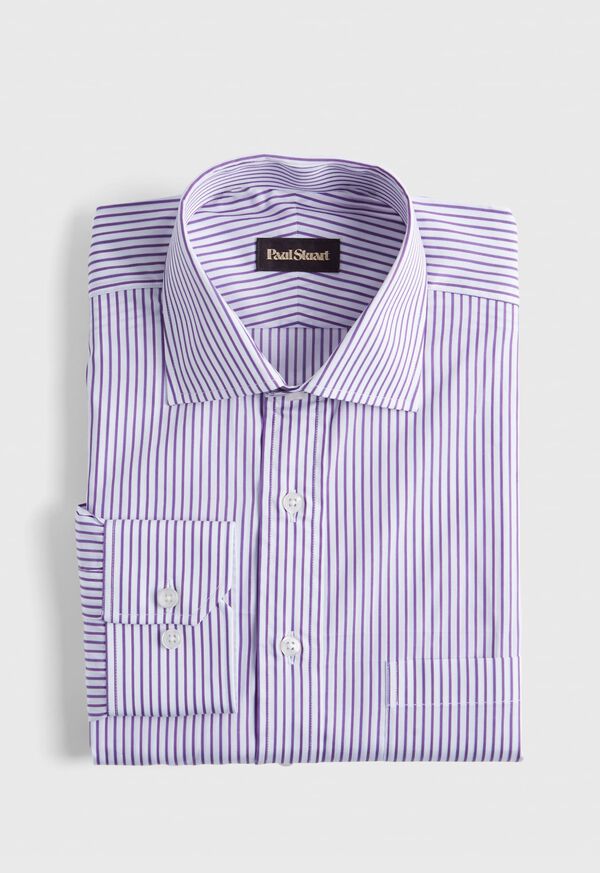 Paul Stuart Purple and White Striped Purple | AU_PAUL57137