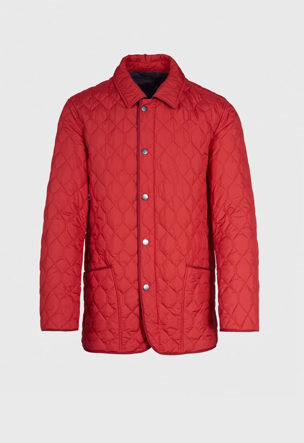 Paul Stuart Quilted Barn Jacket Red | AU_PAUL66488