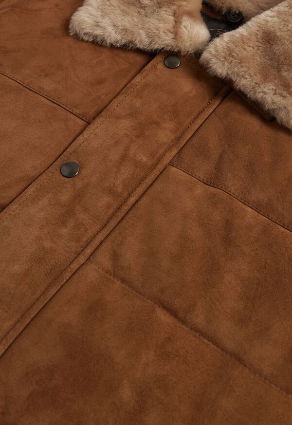 Paul Stuart Quilted Shearling Brown | AU_PAUL66347