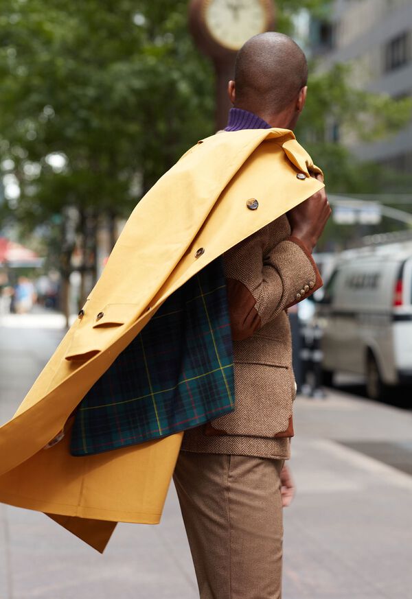 Paul Stuart Removable Lining Rain Coat Mustard | AU_PAUL68431