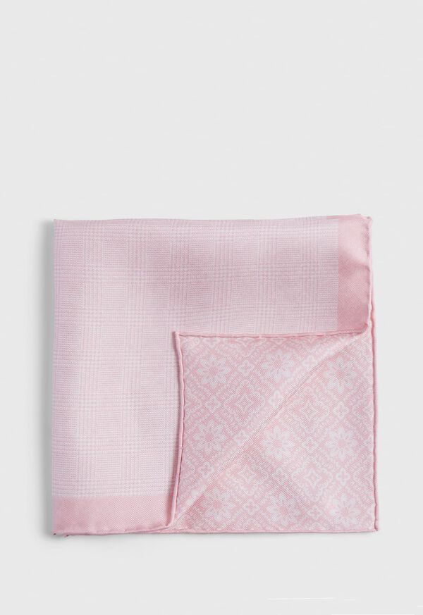 Paul Stuart Reversible Silk Plaid Pink | AU_PAUL81225