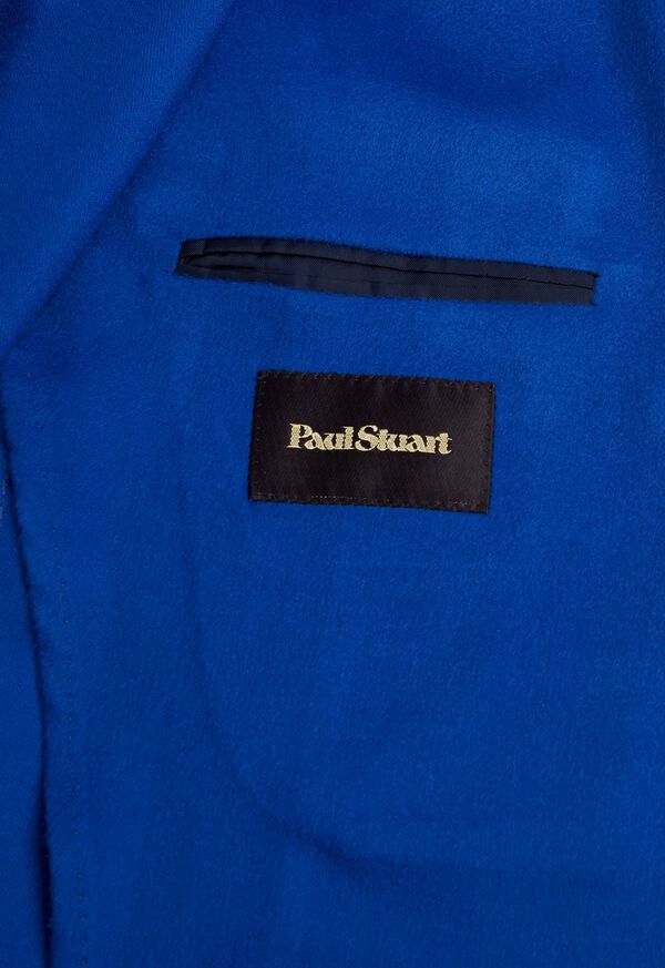 Paul Stuart Royal Blue Cashmere Soft Royal Blue | AU_PAUL59020