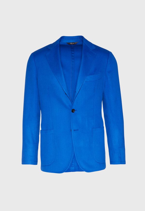 Paul Stuart Royal Blue Cashmere Soft Royal Blue | AU_PAUL59020