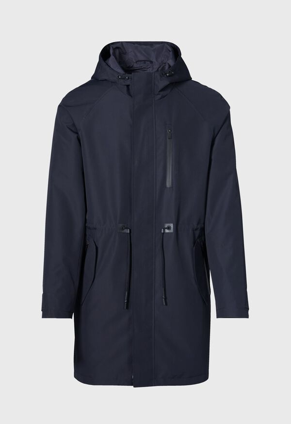 Paul Stuart Sheepskin Lined Nylon Jacket Navy | AU_PAUL49336