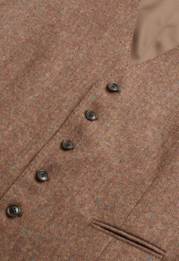 Paul Stuart Shetland Tweed Tailored Brown | AU_PAUL48890