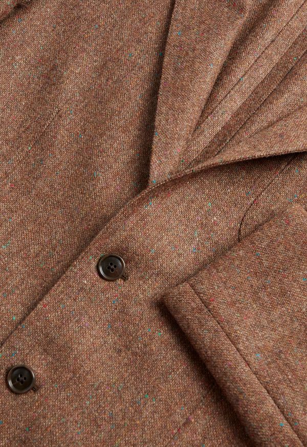 Paul Stuart Shetland Wool Tweed Brown | AU_PAUL25961