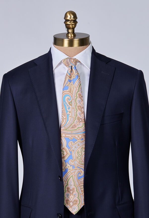 Paul Stuart Silk Paisley Blue | AU_PAUL13459