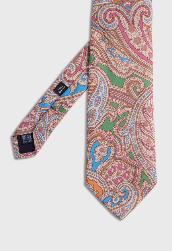 Paul Stuart Silk Paisley Mint | AU_PAUL40314