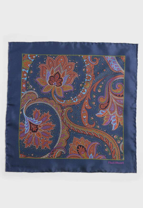 Paul Stuart Silk Paisley Navy | AU_PAUL18340