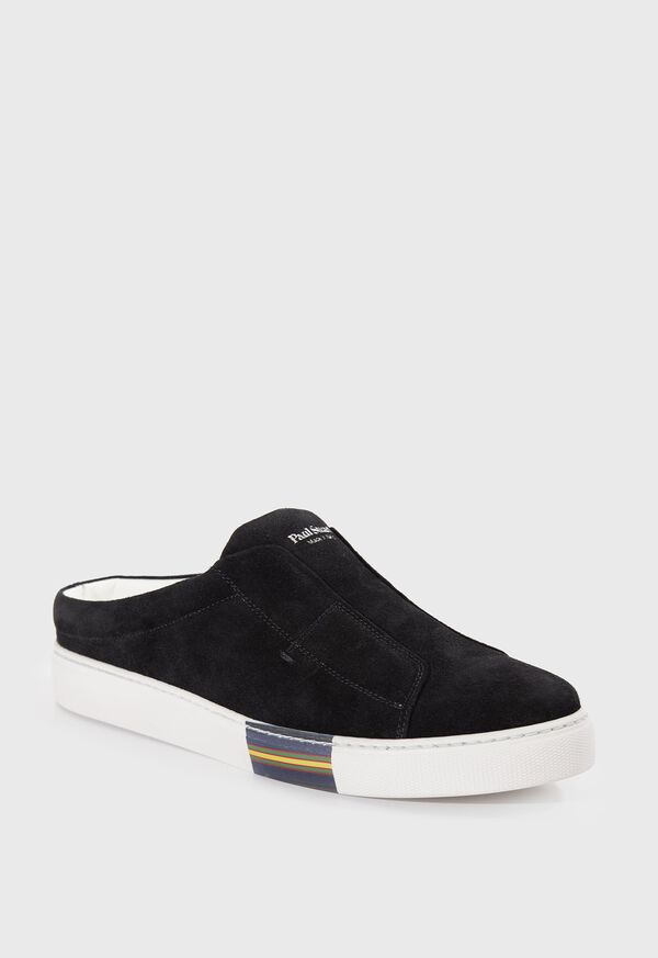 Paul Stuart Slide Suede Black | AU_PAUL25005