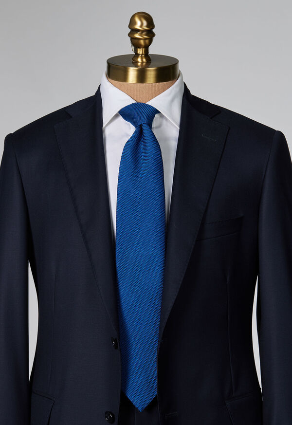 Paul Stuart Solid Silk Garza Blue | AU_PAUL78675