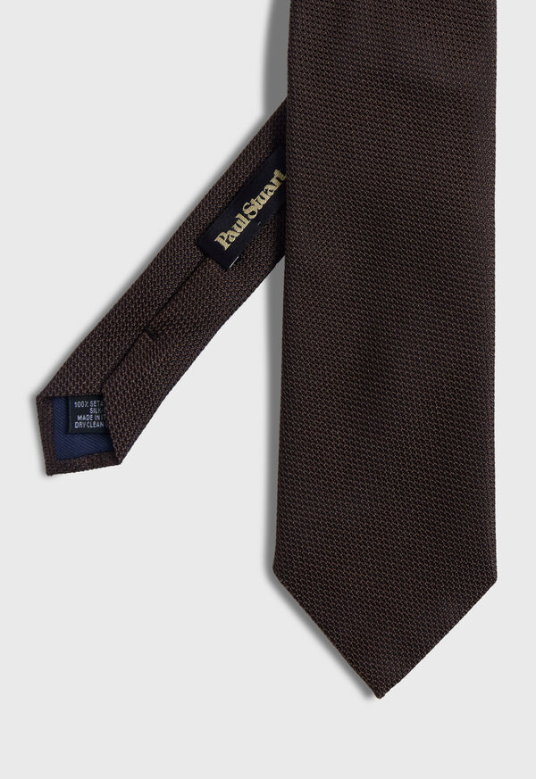 Paul Stuart Solid Silk Garza Brown | AU_PAUL65792