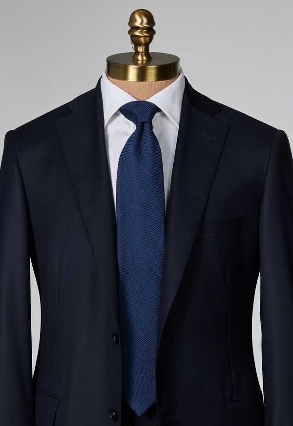 Paul Stuart Solid Silk Garza Navy | AU_PAUL85251