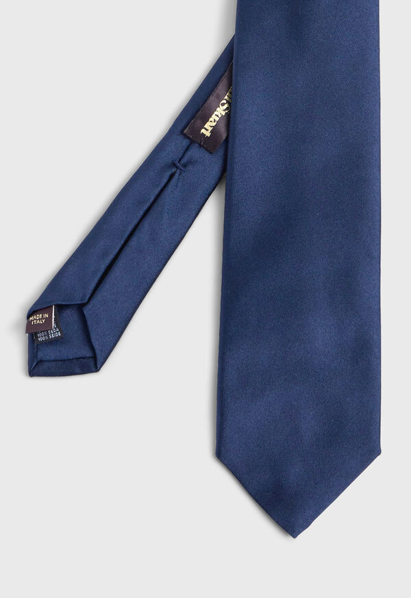 Paul Stuart Solid Silk Navy | AU_PAUL87359