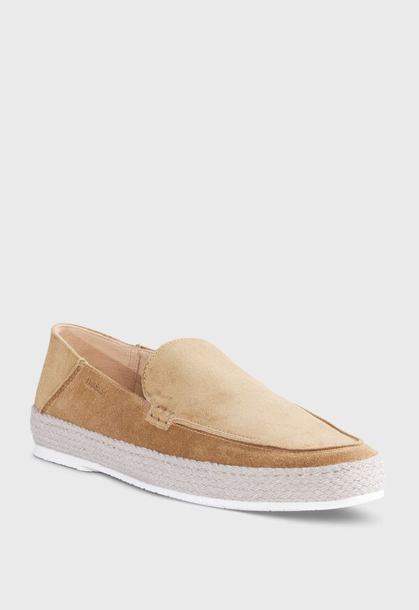 Paul Stuart St. Croix Suede Espadrille Dark Beige | AU_PAUL93523