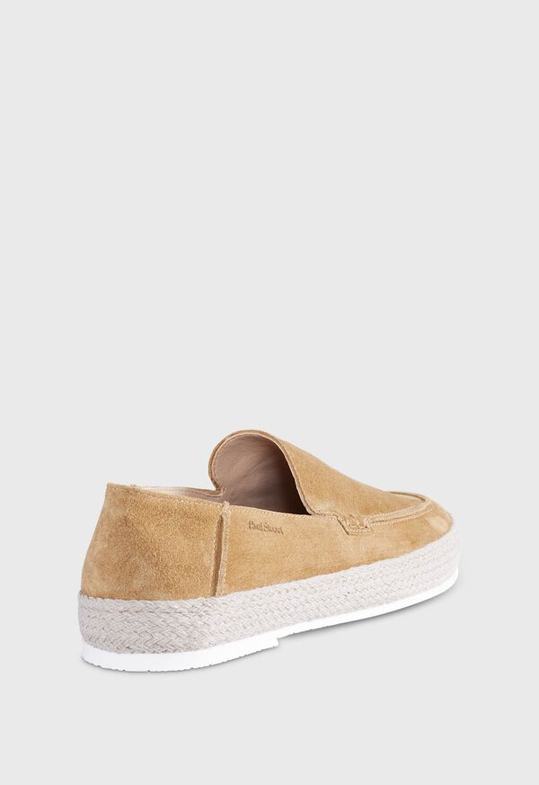 Paul Stuart St. Croix Suede Espadrille Dark Beige | AU_PAUL93523