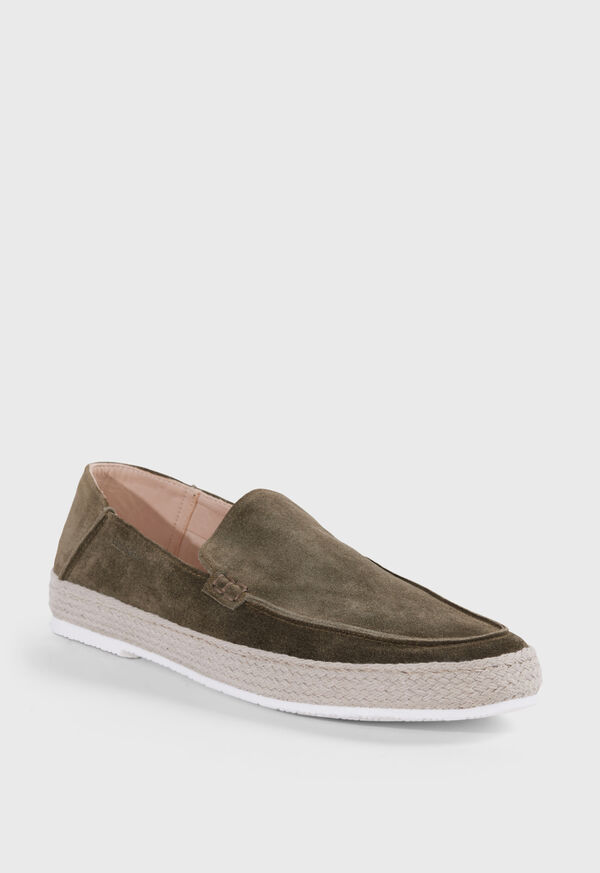 Paul Stuart St. Croix Suede Espadrille Green | AU_PAUL16201