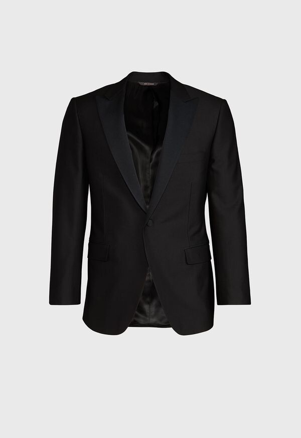 Paul Stuart Super 120s Wool Paul Tuxedo Black | AU_PAUL53077