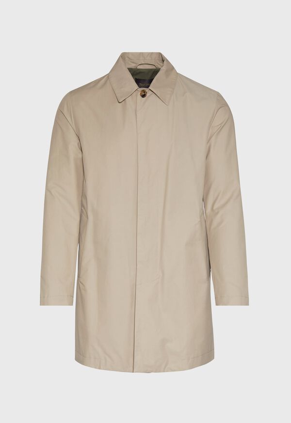 Paul Stuart Tailored Fit Raincoat Khaki | AU_PAUL48326