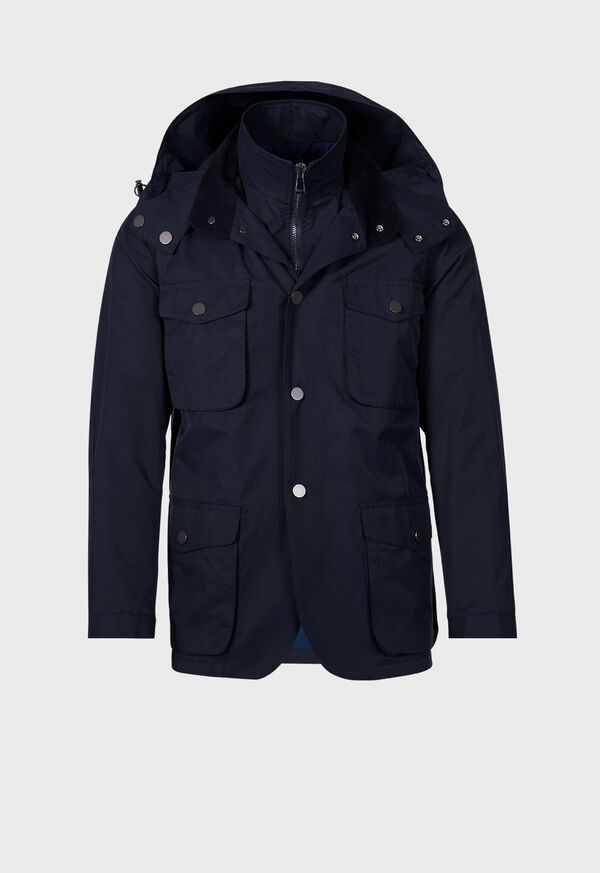 Paul Stuart Technical Gaberdine Jacket Navy | AU_PAUL65014